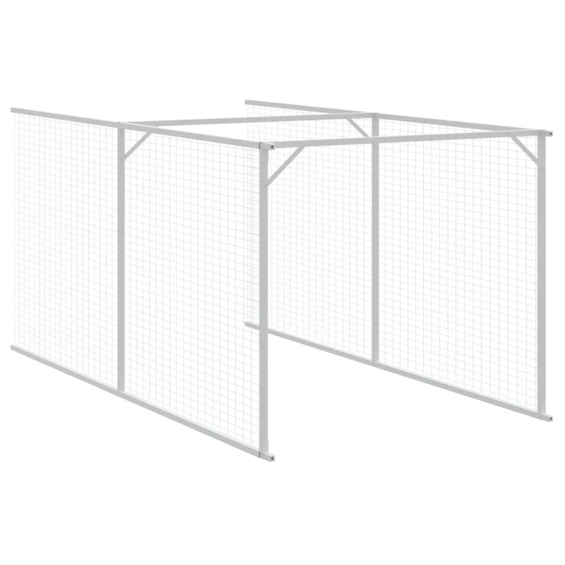 Niche pour chien avec cour 110 x 609 x 110 cm anthracite 02_0043466