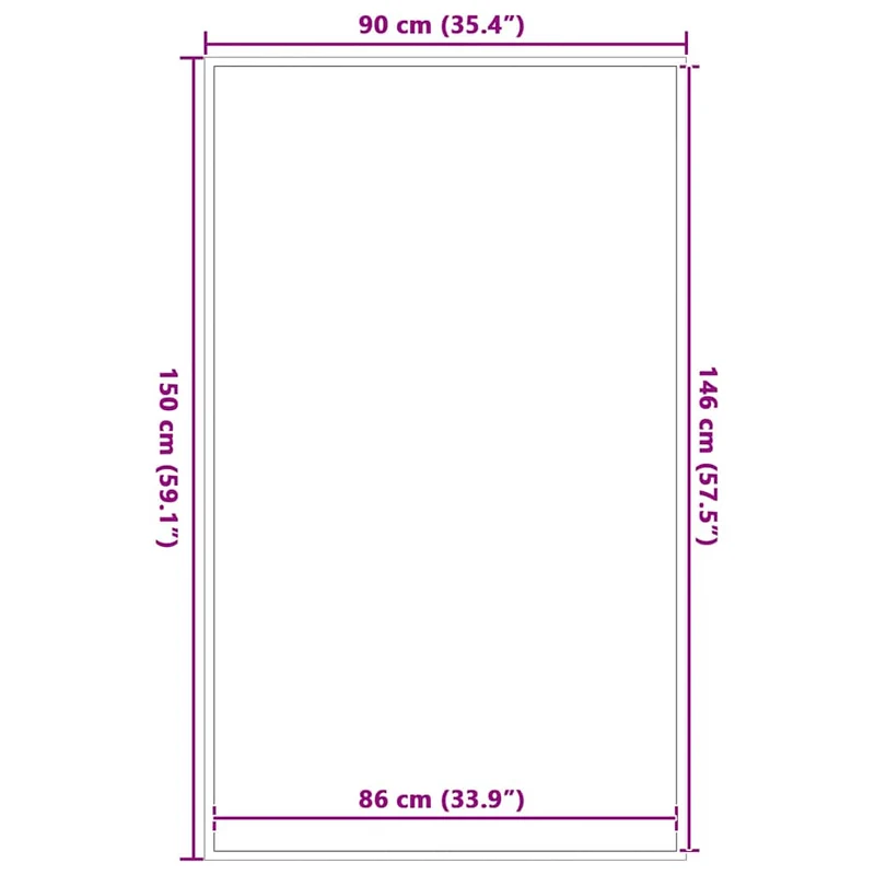 Paillasson rayé durable intérieur extérieur 90 x 150 cm absorption saleté antidérapant en PP noir 02_0058142