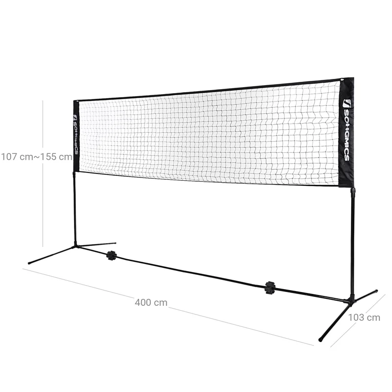 Filet de tennis badminton sur pieds hauteur réglable de 90 à 155 cm (modèle familial) 4 m 12_0002005