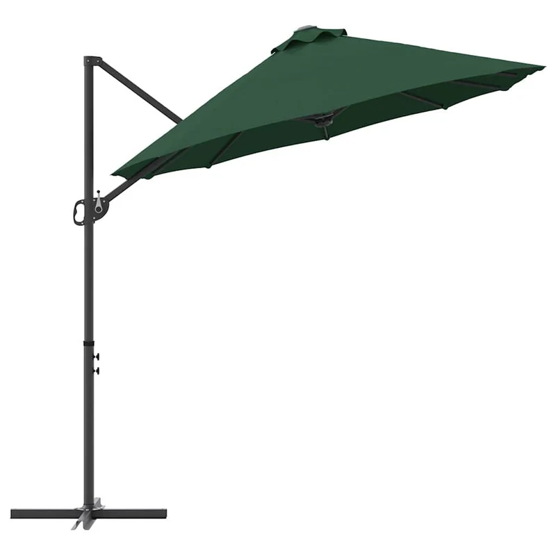 Parasol inclinable design moderne extérieur 372 x 198 x 243 cm en polyester vert 02_0058748