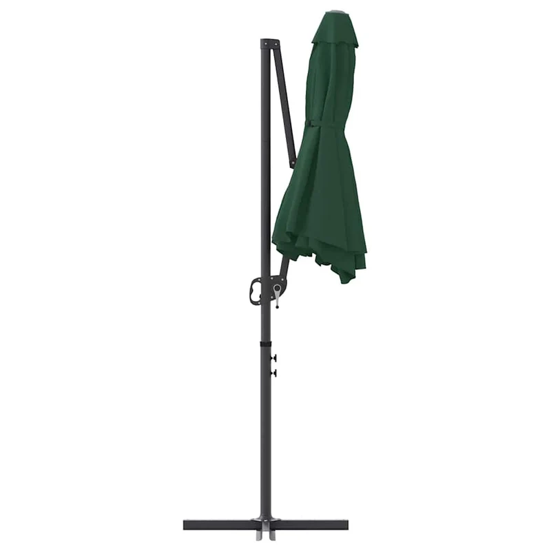 Parasol inclinable design moderne extérieur 372 x 198 x 243 cm en polyester vert 02_0058748