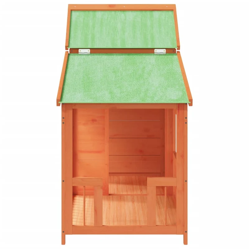 Chenil cage enclos pac animaux 143 x 60,5 x 109 cm bois de pin solide marron 02_0041717