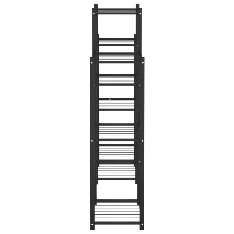 Jardinière étagère de plantes robuste 83 x 25 x 100 cm en fer noir 02_0047089