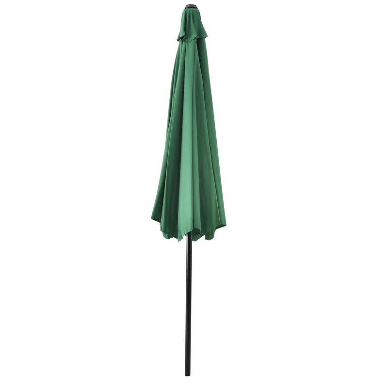 Parasol de jardin résistant au rayonnement UV imperméable polyester acier 300 cm vert 03_0005911