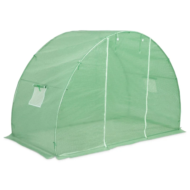 Serre tente abri plante fleur légumes 4,5 m² 300 x 150 x 200 cm vert 02_0044448