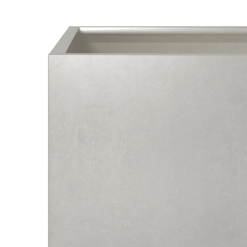 Jardinière bac lit surélevé plantes fleurs terrasse jardin 50 x 50 x 50 cm acier inoxydable Argent 02_0037662