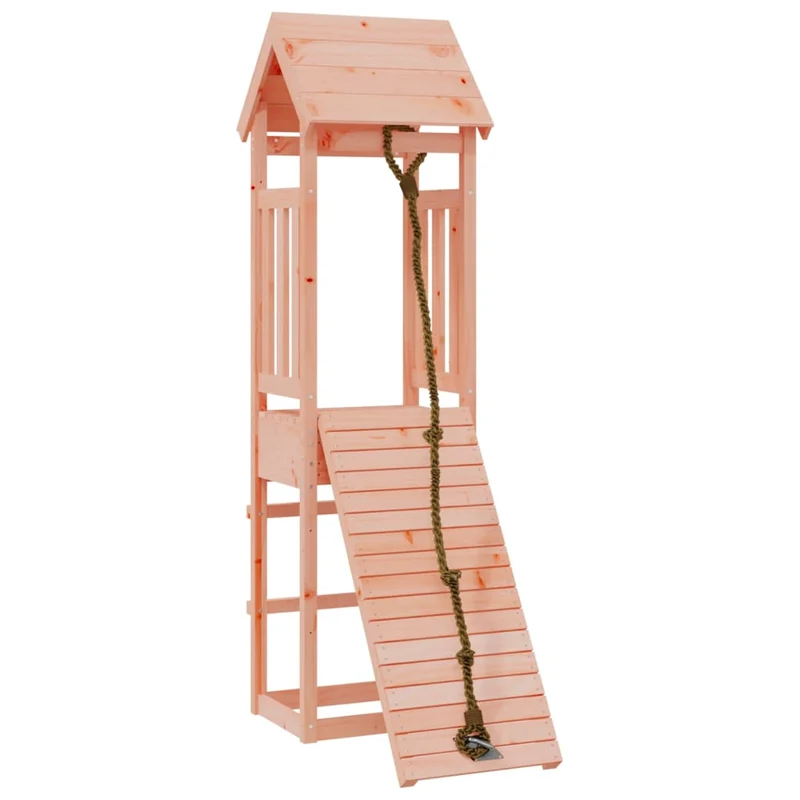 Maisonnette de jeu avec mur d'escalade 131 x 64 x 207 cm bois massif douglas 02_0004629