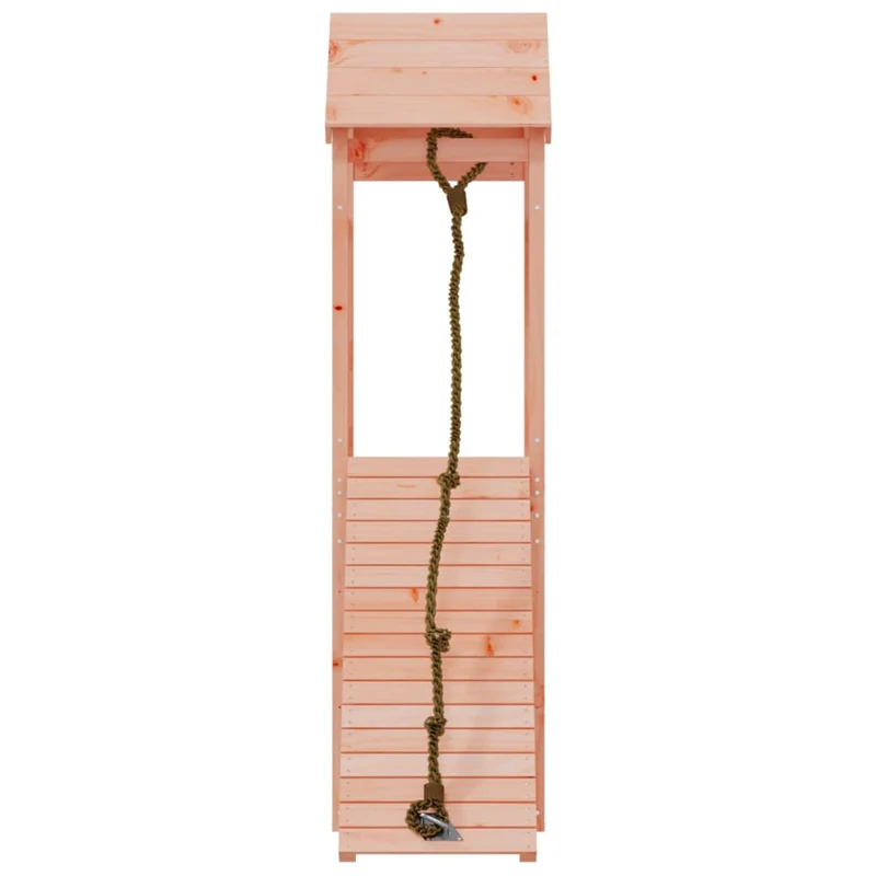 Maisonnette de jeu avec mur d'escalade 131 x 64 x 207 cm bois massif douglas 02_0004629
