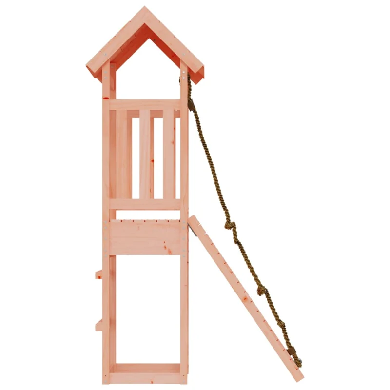 Maisonnette de jeu avec mur d'escalade 131 x 64 x 207 cm bois massif douglas 02_0004629