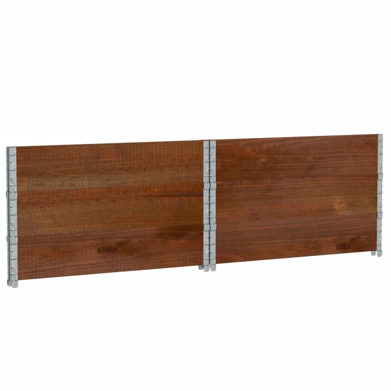 Jardinière bac lit surélevé plantes fleurs terrasse jardin 100 x 100 cm bois massif de pin marron 02_0037245