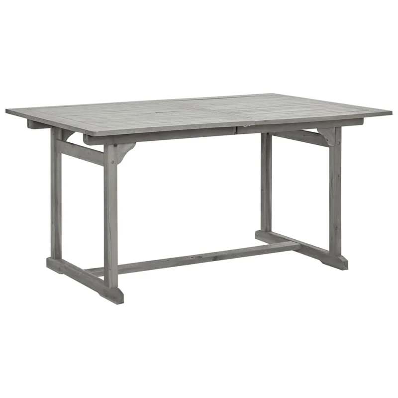 Ensemble de salle à manger de jardin meuble extérieur 7 pièces bois d'acacia massif 02_0013930