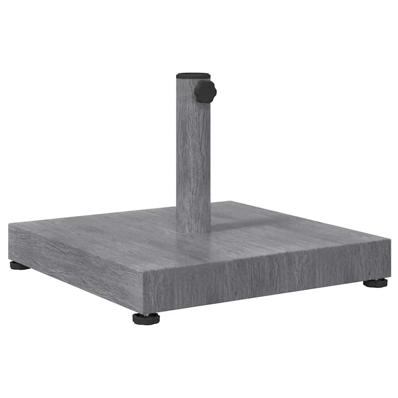 Base de parasol carrée moderne jardin terrasse 45 x 45 x 31,5 cm stabilité robuste en acier gris foncé 02_0058929
