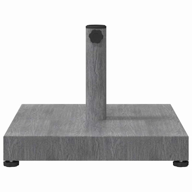 Base de parasol carrée moderne jardin terrasse 45 x 45 x 31,5 cm stabilité robuste en acier gris foncé 02_0058929