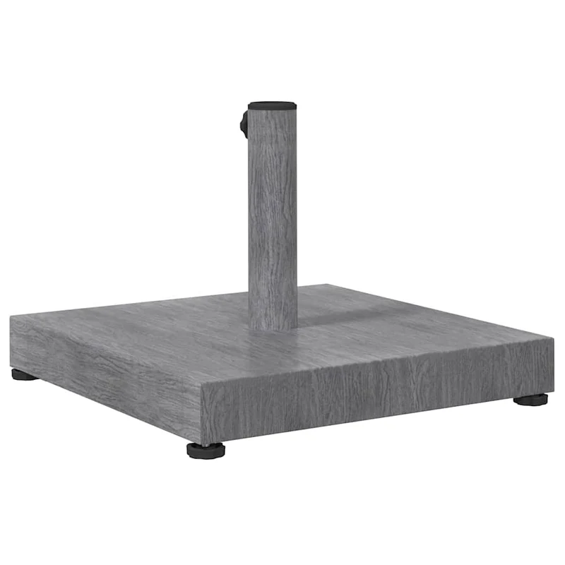 Base de parasol carrée moderne jardin terrasse 45 x 45 x 31,5 cm stabilité robuste en acier gris foncé 02_0058929
