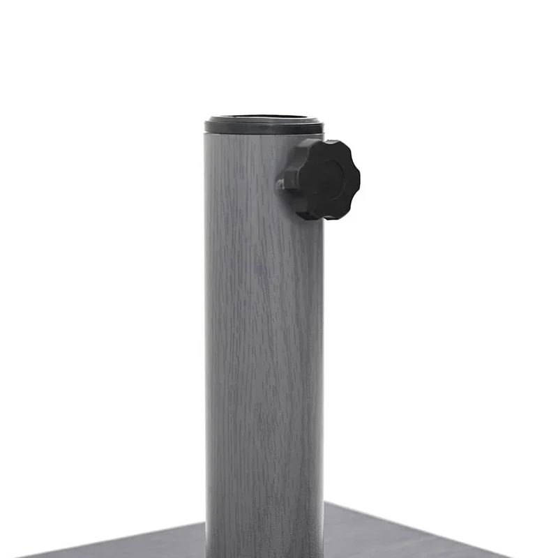 Base de parasol carrée moderne jardin terrasse 45 x 45 x 31,5 cm stabilité robuste en acier gris foncé 02_0058929