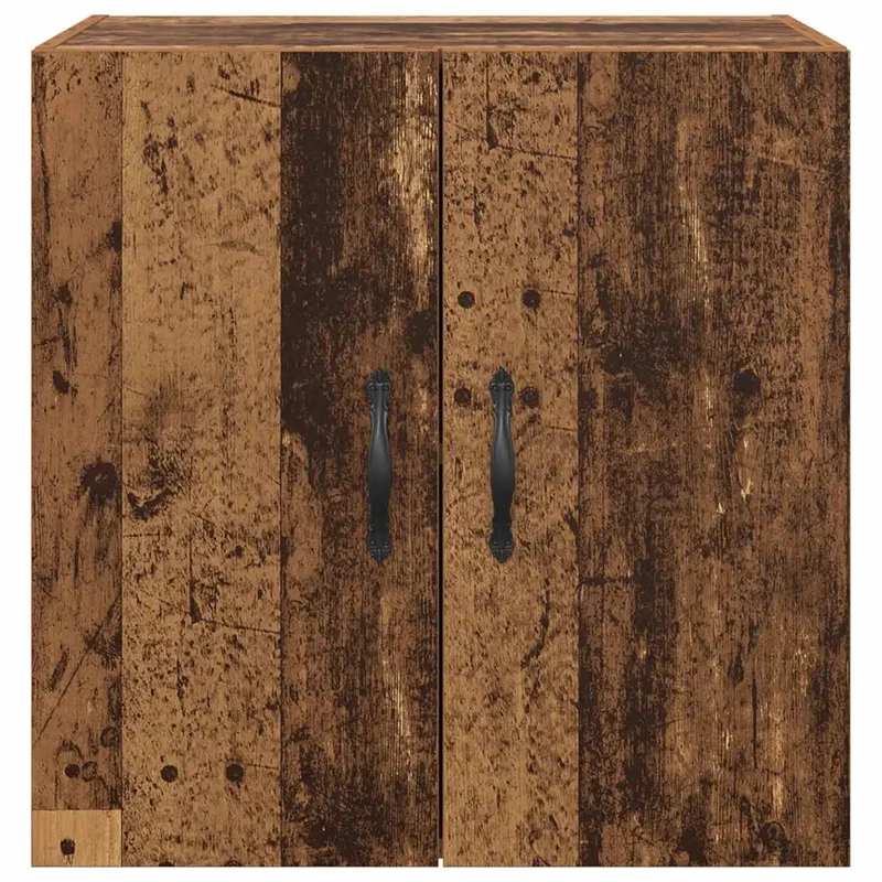Armoire murale rectangulaire moderne rangement épuré 60 x 31 x 60 cm en bois d'ingénierie bois ancien 02_0052491