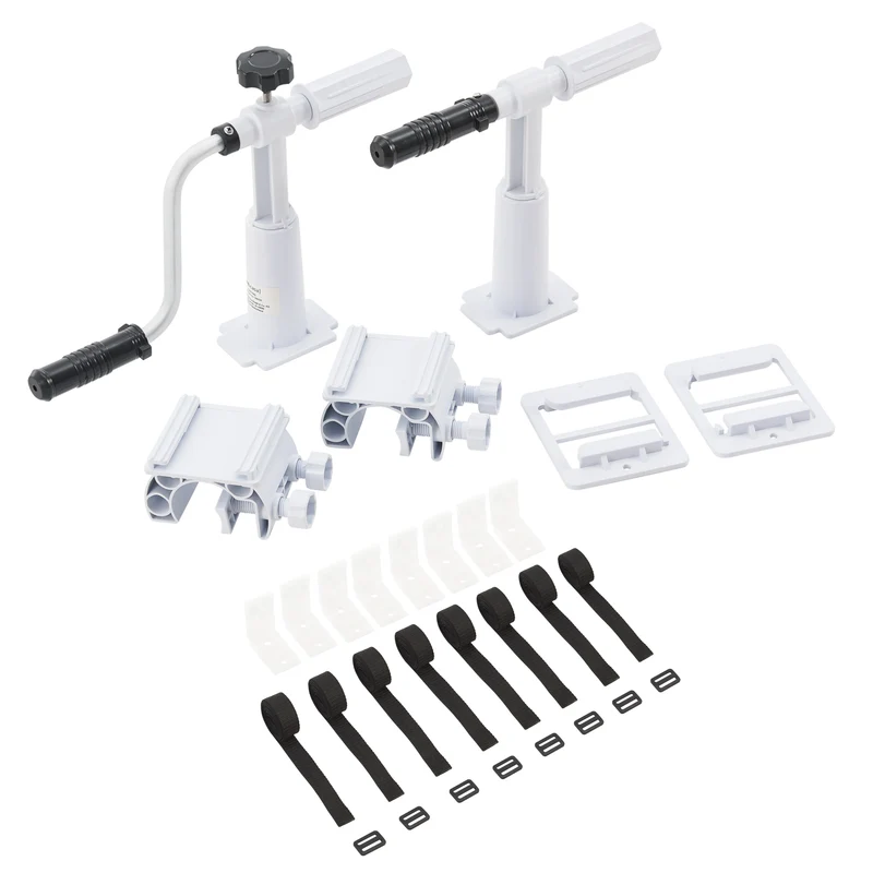 Enrouleur pour bâche de piscine à longueur réglable 147-555 cm 03_0006932