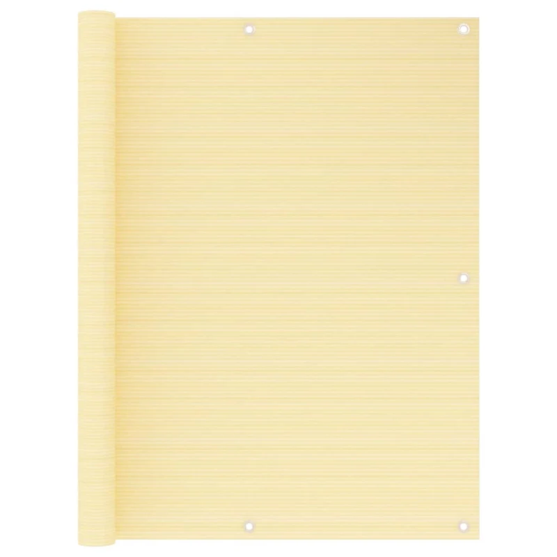 Écran de balcon brise pare vue protection confidentialité 120 x 500 cm PEHD beige 02_0010020
