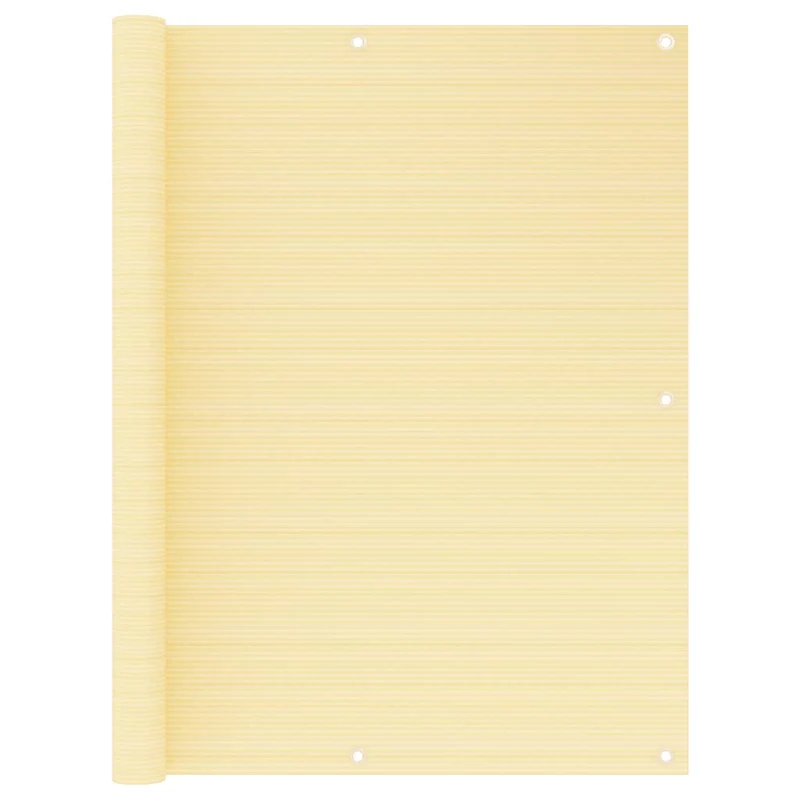 Écran de balcon brise pare vue protection confidentialité 120 x 300 cm PEHD beige 02_0010016