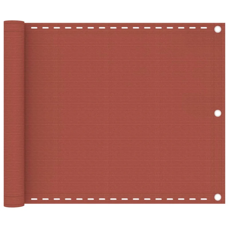 Écran de balcon brise pare vue protection confidentialité 75 x 600 cm PEHD terre cuite 02_0010413