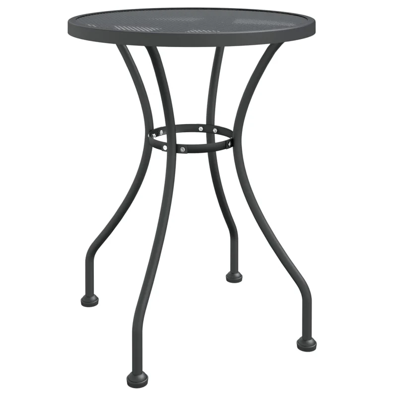 Mobilier à dîner salon de jardin 3 pièces maille métal anthracite 02_0014753