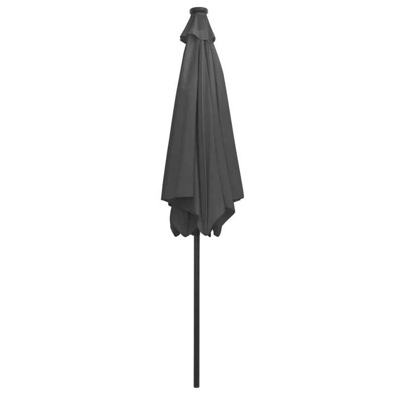 Parasol avec led et mât en aluminium 300 cm anthracite 02_0008082