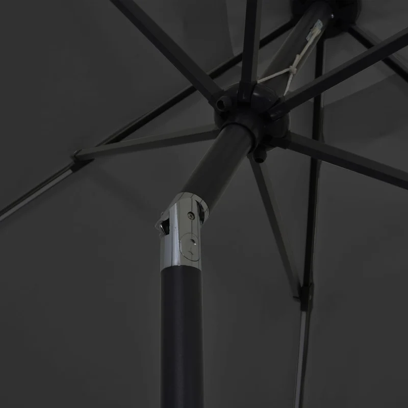 Parasol avec led et mât en aluminium 300 cm anthracite 02_0008082