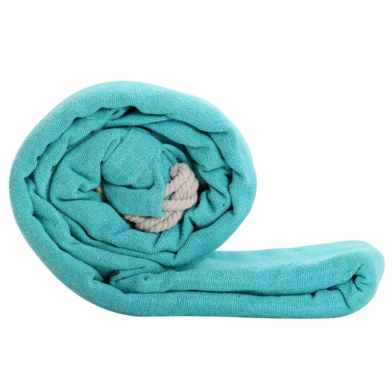 Hamac 210 x 150 cm double charge 300 kg pour terrasse balcon jardin extérieur camping avec sac de transport sangles et mousquetons turquoise 12_0001599