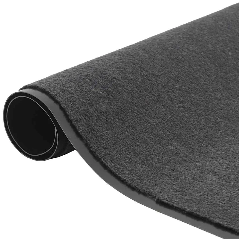 Paillasson antidérapant flexible intérieur extérieur 115 x 300 cm en polypropylène anthracite 02_0058166