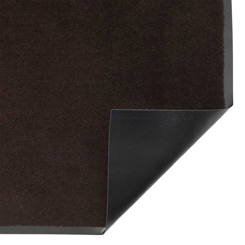 Paillasson marron absorbant souple 90 x 120 cm antidérapant moderne entrée en PP marron 02_0058174