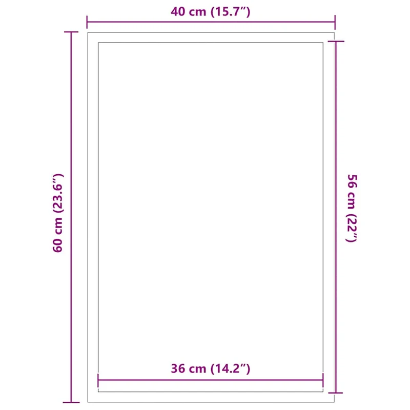 Paillasson antidérapant intérieur extérieur 40 x 60 cm résistant à l'usure entretien facile en PP anthracite 02_0058093