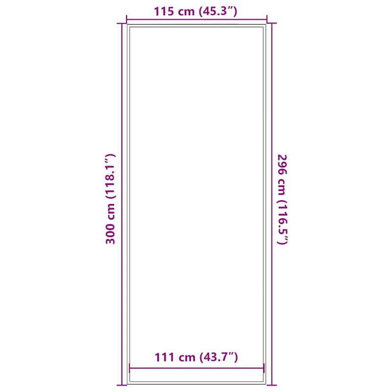 Paillasson anthracite antidérapant flexible 115 x 300 cm en PP anthracite 02_0058101