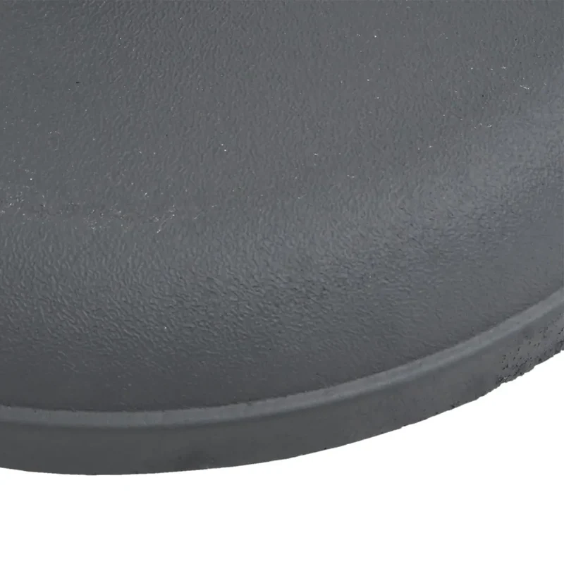 Base de parasol ronde adaptée mât 49,5 x 32 cm fixation rapide gris foncé en plastique 02_0047467