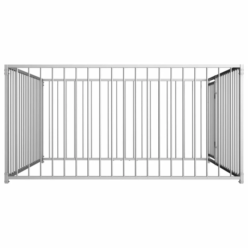 Chenil extérieur cage enclos parc animaux chien d'extérieur pour chiens 100 cm 02_0000344