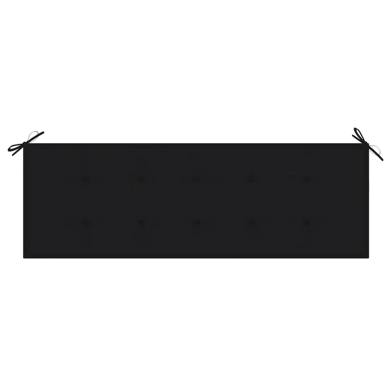 Banc de jardin meuble de patio d'extérieur terrasse empilable et coussin 159 cm bois de teck massif 02_0011686
