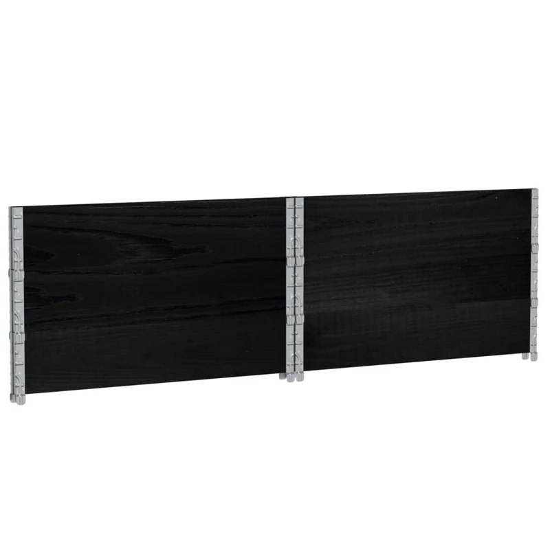 Jardinière bac lit surélevé plantes fleurs terrasse jardin 100 x 100 cm bois massif de pin noir 02_0037247