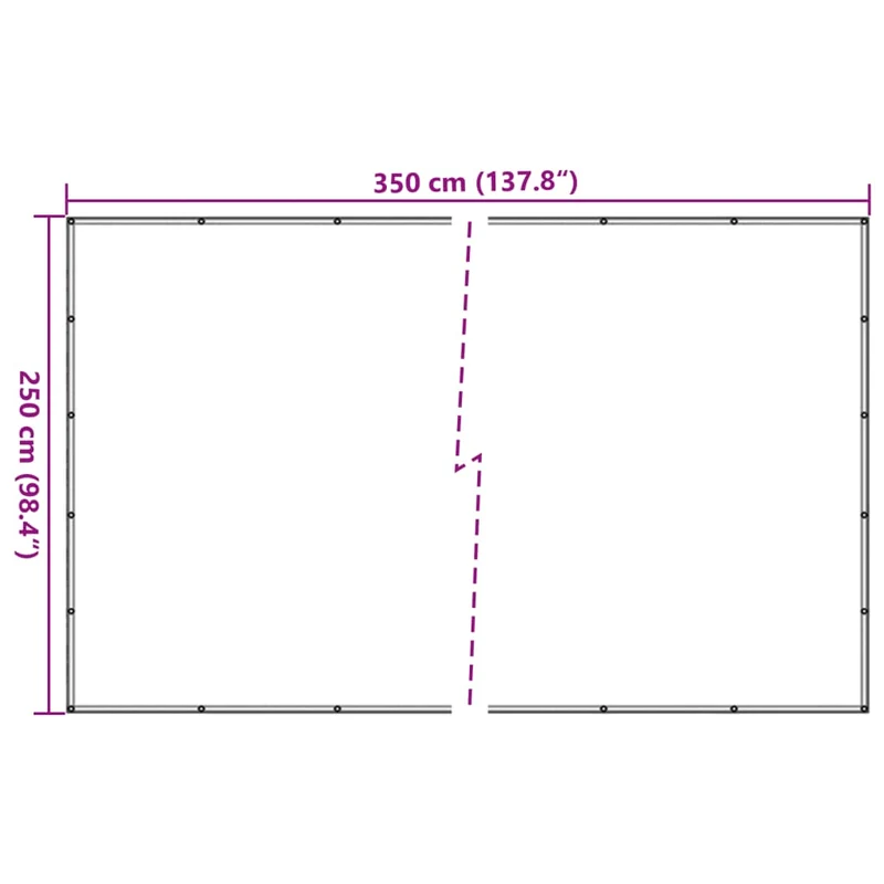 Filet pour remorque couverture de protection d'arrimage cargaison galerie de toit 2,5 x 3,5 m PEHD vert 02_0042169