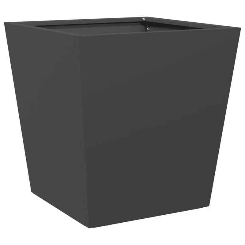 Jardinière bac lit surélevé plantes fleurs jardin terrasses lot de 2 40 x 40 x 40 cm acier noir 02_0038952
