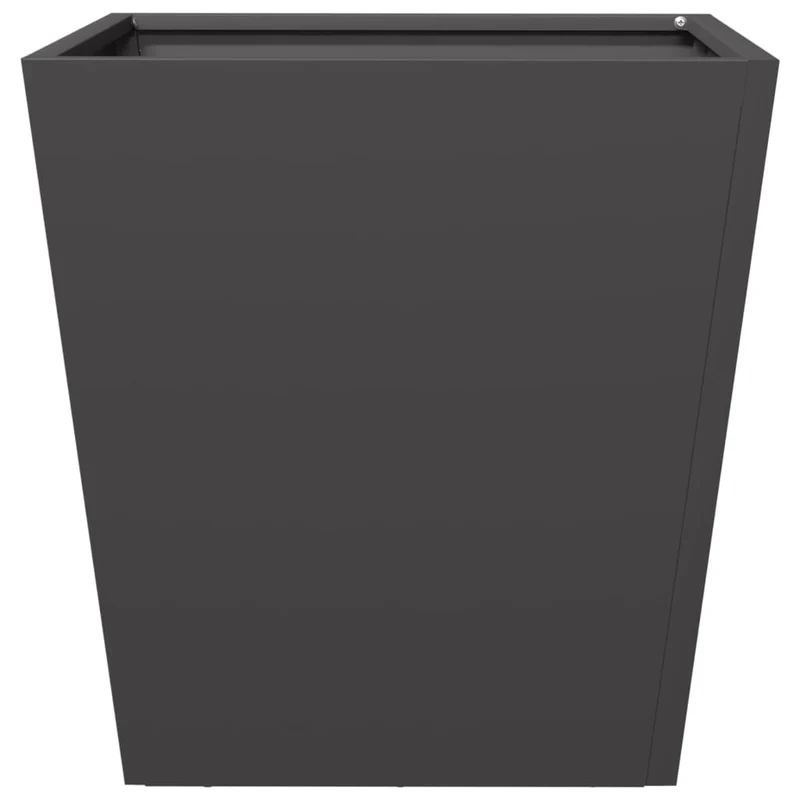 Jardinière bac lit surélevé plantes fleurs jardin terrasses lot de 2 40 x 40 x 40 cm acier noir 02_0038952