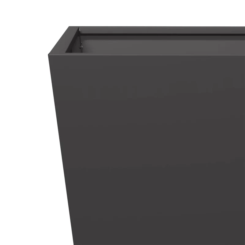 Jardinière bac lit surélevé plantes fleurs jardin terrasses lot de 2 40 x 40 x 40 cm acier noir 02_0038952
