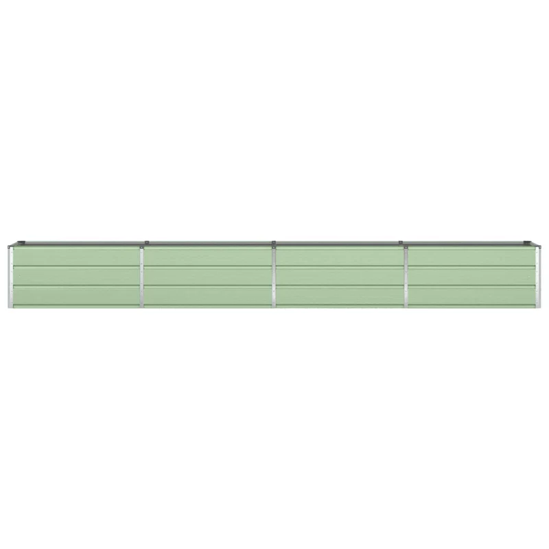 Jardinière design moderne extérieur 480 x 50 x 45 cm en acier galvanisé vert pastel 02_0059281
