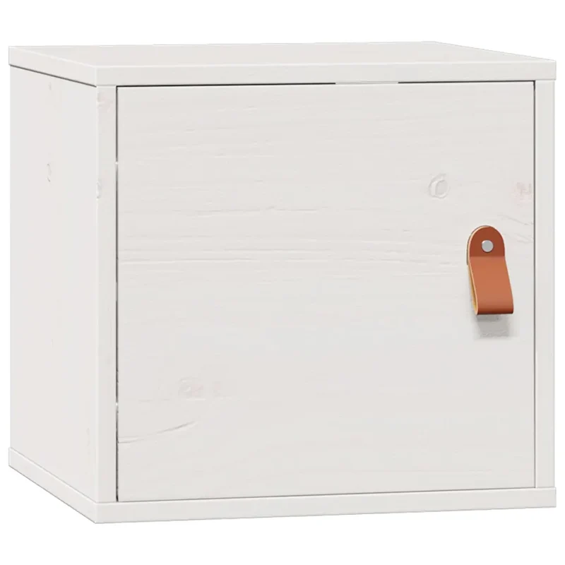 Lot de 2 armoires murales rangement flexible 31,5 x 30 x 30 cm en bois de pin blanc 02_0048364