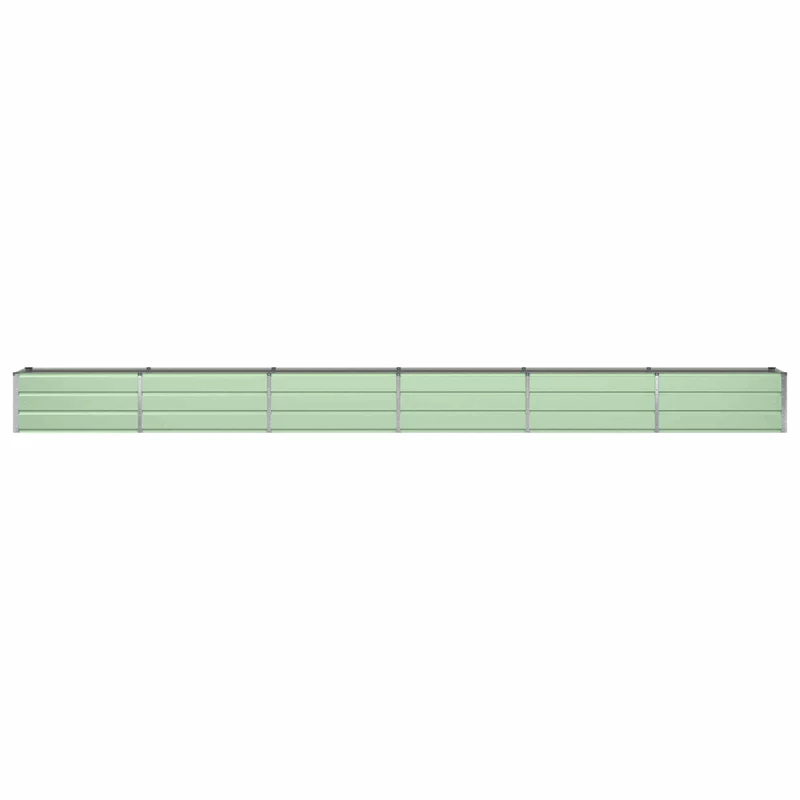 Jardinière vert pastel moderne extérieur 480 x 50 x 45 cm en acier galvanisé 02_0059284