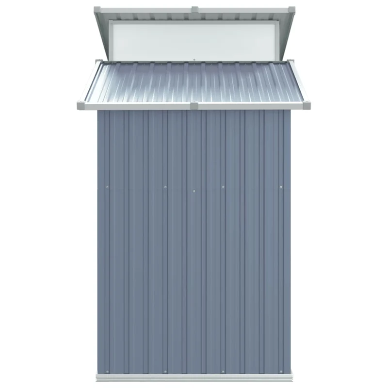 Abri de jardin cabane cabanon maison de stockage remise extérieur hangar outils robuste 270 x 130 x 208,5 cm acier galvanisé gris 02_0022235