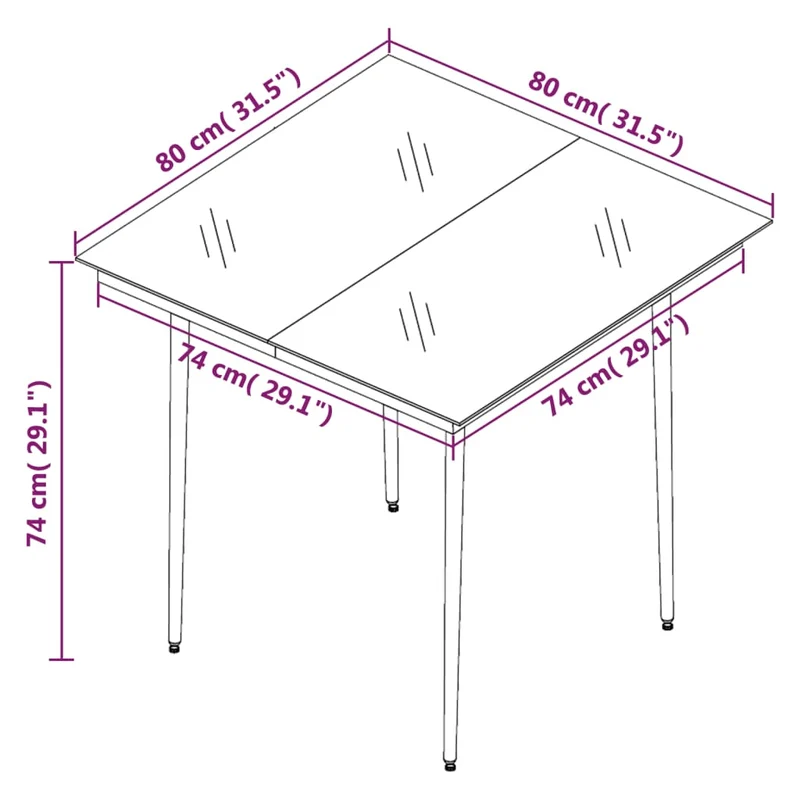 Mobilier à dîner de jardin coussins 3 pièces résine tressée verre 02_0014847