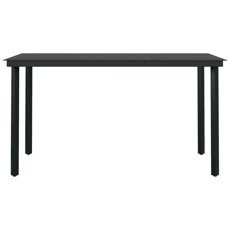 Mobilier à dîner de jardin coussins 7 pièces résine tressée verre 02_0014850