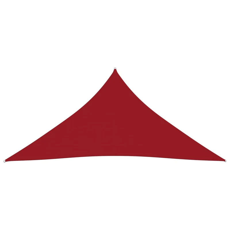 Voile toile d'ombrage parasol tissu oxford triangulaire 4,5 x 4,5 x 4,5 m rouge 02_0009860