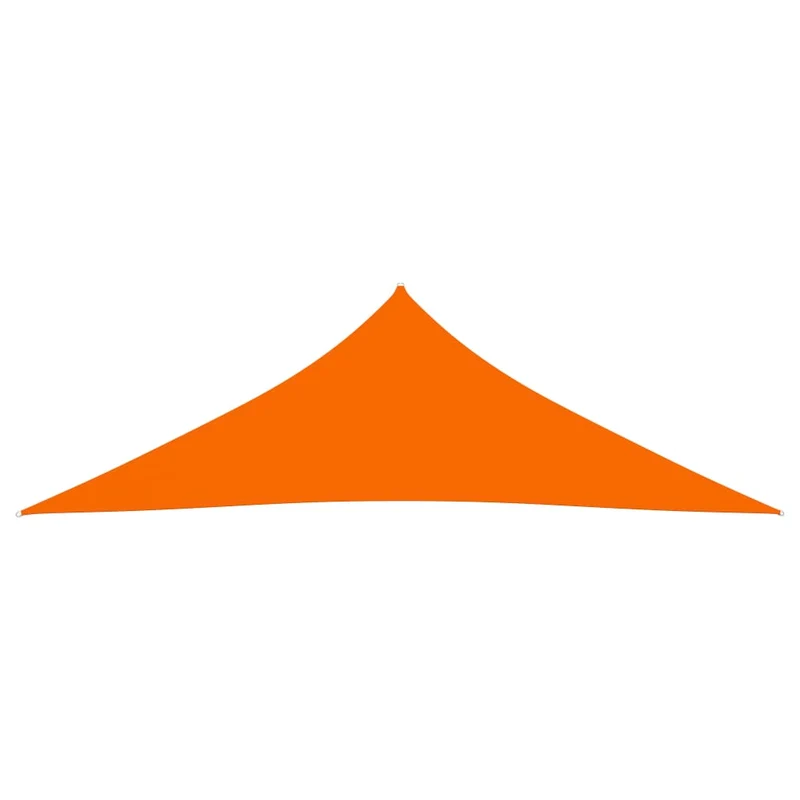 Voile toile d'ombrage parasol tissu oxford triangulaire 3,5 x 3,5 x 4,9 m orange 02_0009810