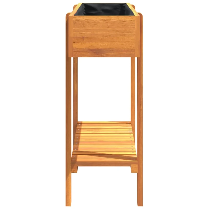 Jardinière bac lit surélevé plantes fleurs terrasse jardin de jardin 90 x 30 x 75 cm bois massif acacia marron 02_0039467