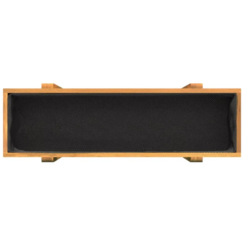 Jardinière bac lit surélevé plantes fleurs terrasse jardin de jardin 90 x 30 x 75 cm bois massif acacia marron 02_0039467